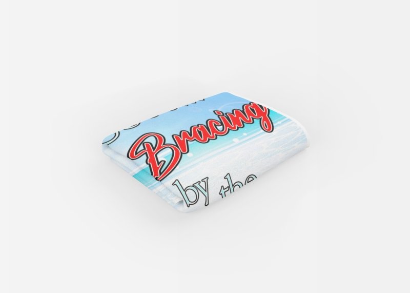 Yoosh It's So Bracing By The Sea - Beach Towel - Bathroom Linens - British D'sire
