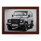Yoosh Land Rover Defender Silver Lap Tray - L0576 - Kitchen Tools & Gadgets - British D'sire