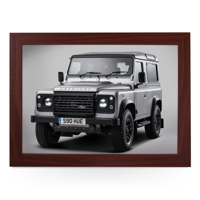 Yoosh Land Rover Defender Silver Lap Tray - L0576 - Kitchen Tools & Gadgets - British D'sire