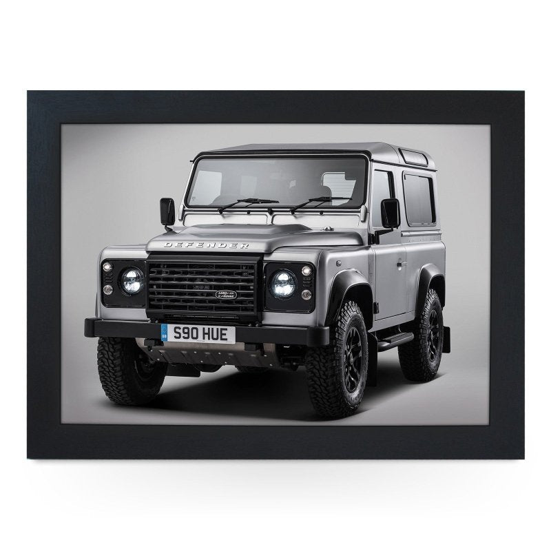 Yoosh Land Rover Defender Silver Lap Tray - L0576 - Kitchen Tools & Gadgets - British D'sire
