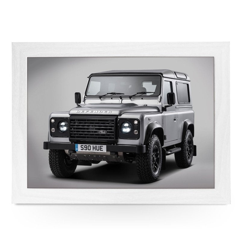 Yoosh Land Rover Defender Silver Lap Tray - L0576 - Kitchen Tools & Gadgets - British D'sire