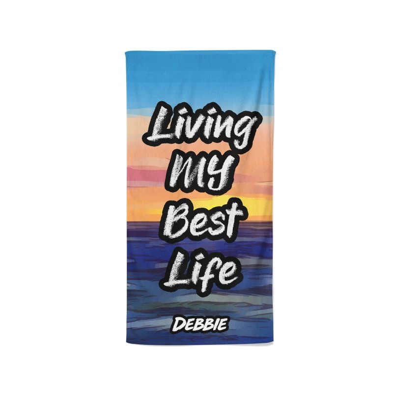 Yoosh Living My Best Life - Beach Towel - Towels - British D'sire