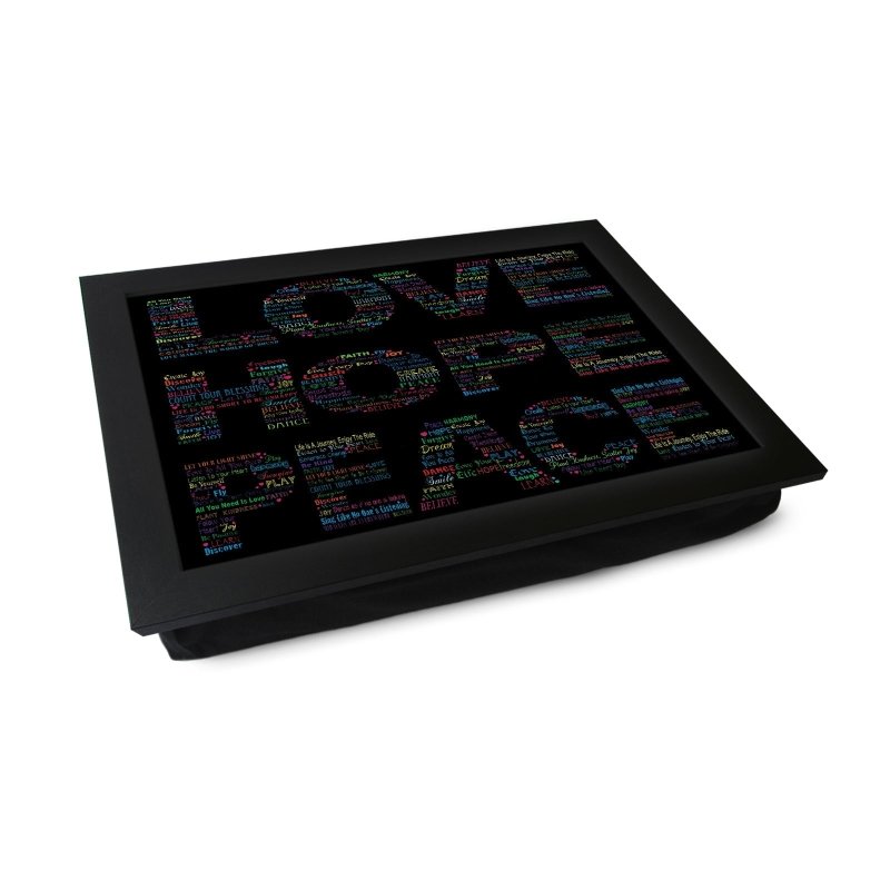 Yoosh Love Hope Peace Lap Tray - L611 - Kitchen Tools & Gadgets - British D'sire Main image