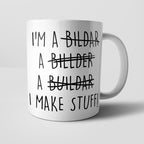 Yoosh Misspelled Builder Mug - M003 - Glasswares & Drinkwares - British D'sire