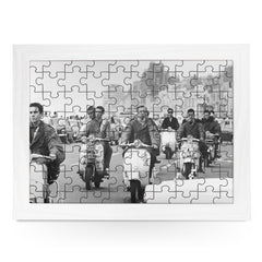 Yoosh Mods Riding Scooters Jigsaw Puzzle with Frame - Housings & Frames - British D'sire