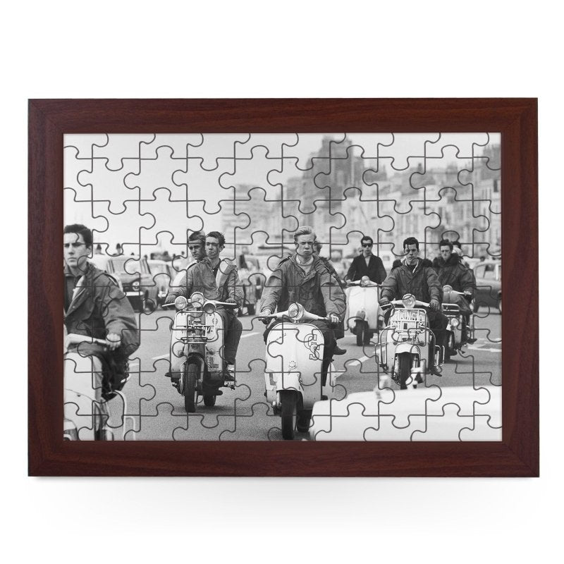 Yoosh Mods Riding Scooters Jigsaw Puzzle with Frame - Housings & Frames - British D'sire