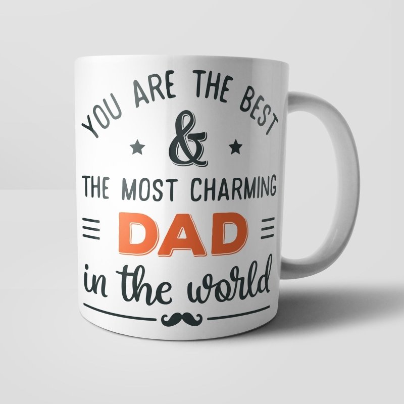 Yoosh Most Charming Dad In The World Mug - M0739 - Glasswares & Drinkwares - British D'sire