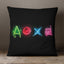 Yoosh Neon Playstation Buttons - 40 x 40 cm Cushion - Cushions & Covers - British D'sire