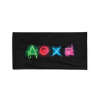 Yoosh Neon PlayStation Buttons - Beach Towel - British D'sire