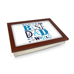 Yoosh Personalised Best Dad In The World Lap Tray - L0483 - Kitchen Tools & Gadgets - British D'sire