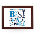 Yoosh Personalised Best Grandad In The World Lap Tray - L0488 - Kitchen Tools & Gadgets - British D'sire