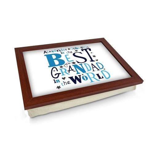 Yoosh Personalised Best Grandad In The World Lap Tray - L0488