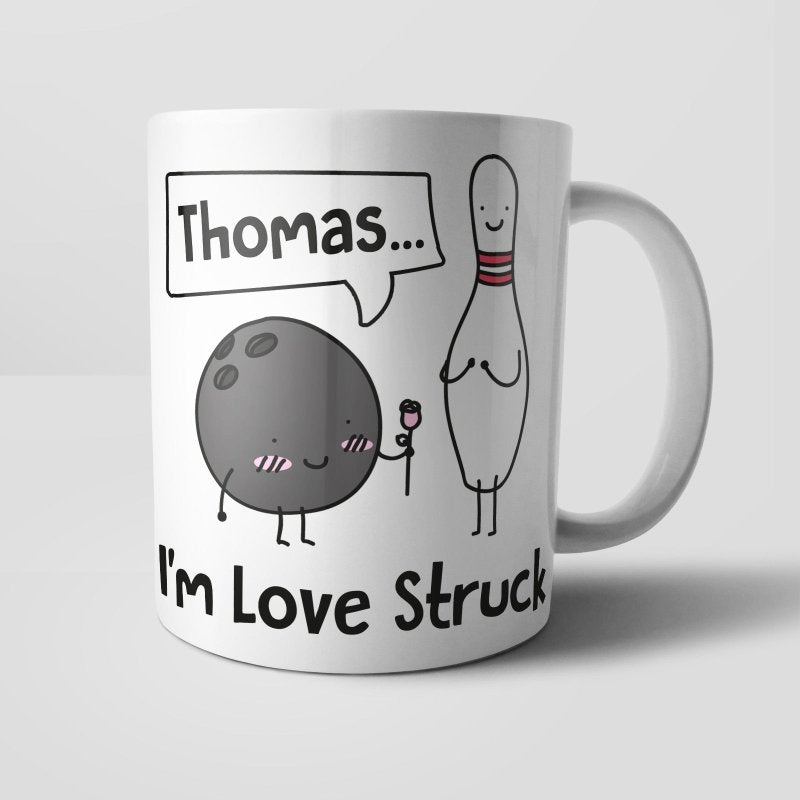 Yoosh Personalised Love Struck Mug - M032 - Glasswares & Drinkwares - British D'sire