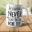 Yoosh Personalised Never Too Busy For Tea Mug - M057 - Glasswares & Drinkwares - British D'sire