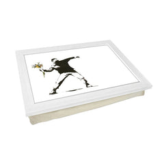 Yoosh Personalize Banksy Bouquet Grenade Lap Tray - Kitchen Tools & Gadgets - British D'sire