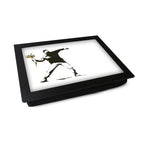 Yoosh Personalize Banksy Bouquet Grenade Lap Tray - Kitchen Tools & Gadgets - British D'sire