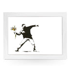 Yoosh Personalize Banksy Bouquet Grenade Lap Tray - Kitchen Tools & Gadgets - British D'sire