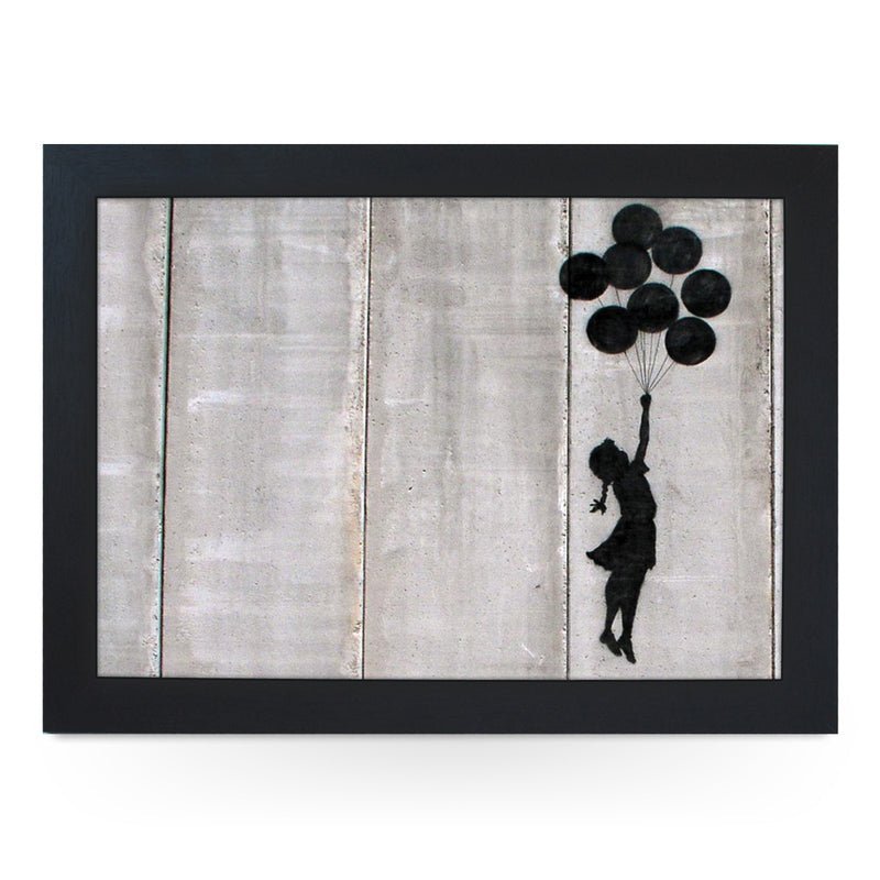 Yoosh Personalize Banksy Flying Ballon Girl Lap Tray - Kitchen Tools & Gadgets - British D'sire