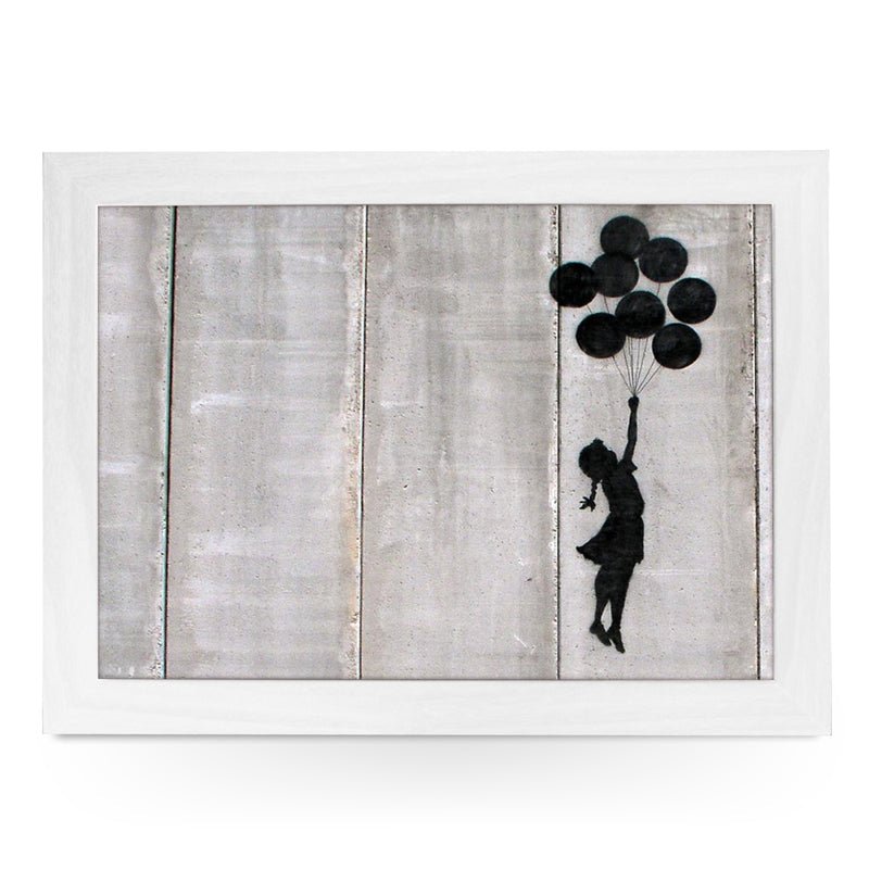 Yoosh Personalize Banksy Flying Ballon Girl Lap Tray - Kitchen Tools & Gadgets - British D'sire