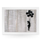 Yoosh Personalize Banksy Flying Ballon Girl Lap Tray - Kitchen Tools & Gadgets - British D'sire