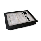 Yoosh Personalize Banksy Flying Ballon Girl Lap Tray - Kitchen Tools & Gadgets - British D'sire