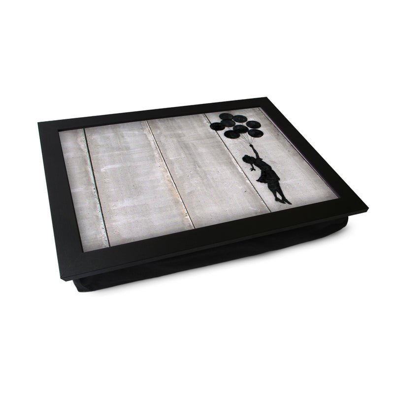 Yoosh Personalize Banksy Flying Ballon Girl Lap Tray - Kitchen Tools & Gadgets - British D'sire