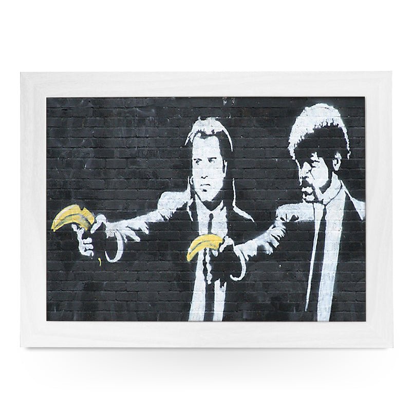 Yoosh Personalize Banksy Pulp Fiction Bananas Lap Tray - Kitchen Tools & Gadgets - British D'sire Main image