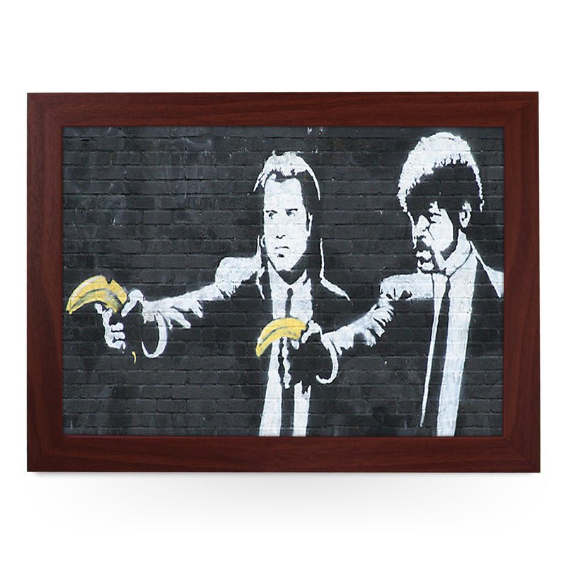 Yoosh Personalize Banksy Pulp Fiction Bananas Lap Tray Secondary image