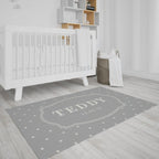 Yoosh Personalized Name and Date Bedroom Floor Stars Mat - Floor Mats - British D'sire