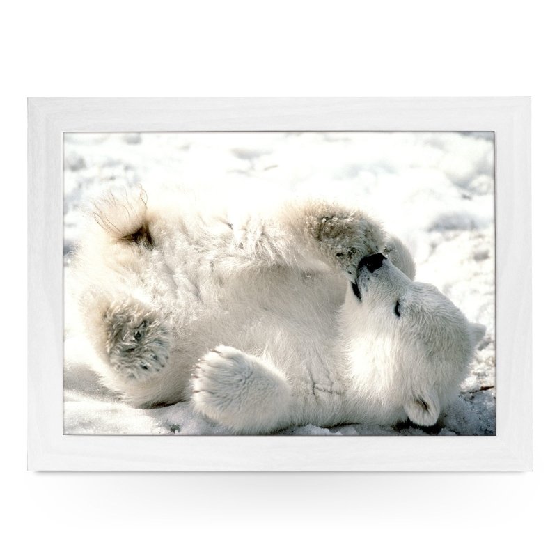 Yoosh Polar Bear Cub Lap Tray - L0384 - Kitchen Tools & Gadgets - British D'sire