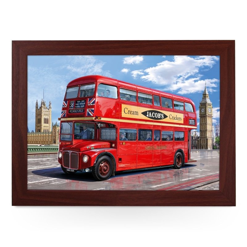 Yoosh Routemaster London Bus Painting Lap Tray - L0734 - Kitchen Tools & Gadgets - British D'sire