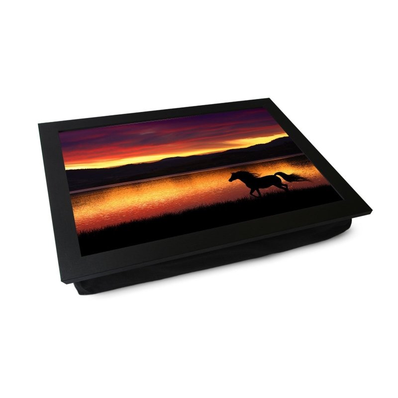 Yoosh Running Horse at Sunset Lap Tray Secondary image