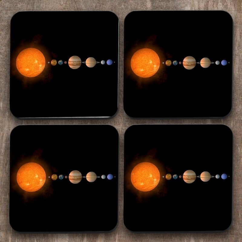 Yoosh Solar System x 4 Coasters - Kitchen Tools & Gadgets - British D'sire Main image