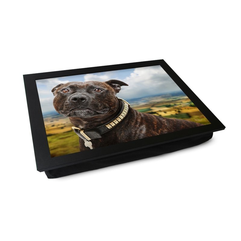 Yoosh Staffordshire Bull Terrier Lap Tray Secondary image