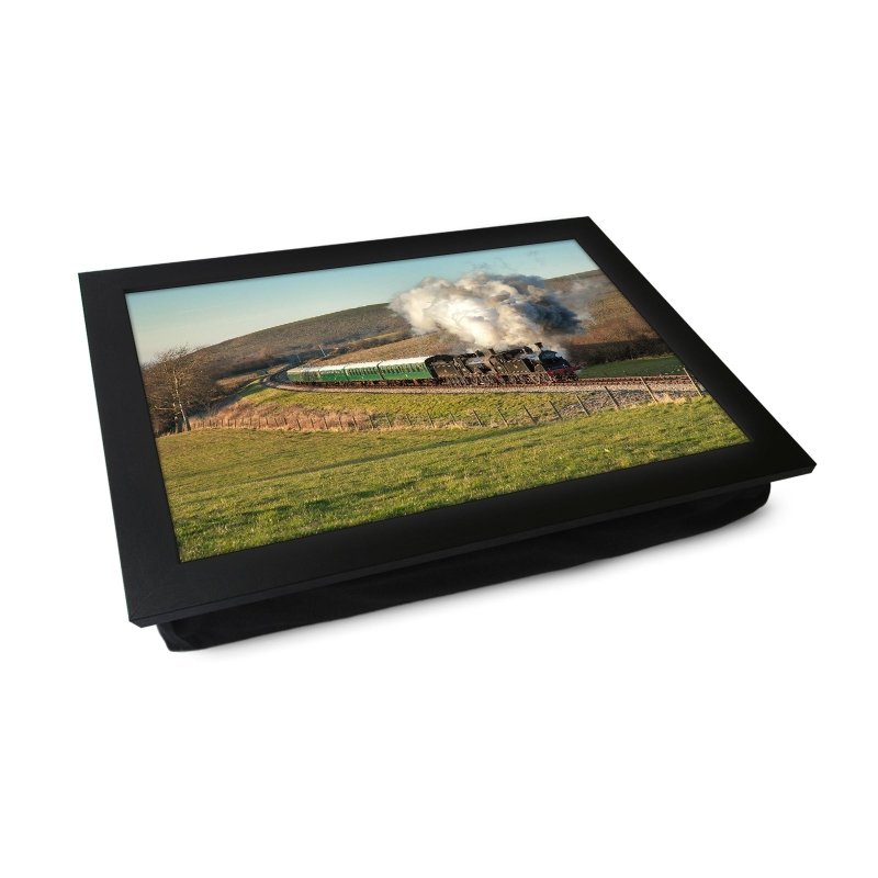 Yoosh T9 and M7 Double heading on Swanage Railway Train Lap Tray Secondary image