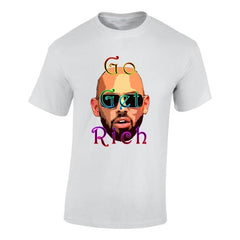 Yoosh Tate Go Get Rich Mens T-Shirt - Mens T-Shirts & Shirts - British D'sire