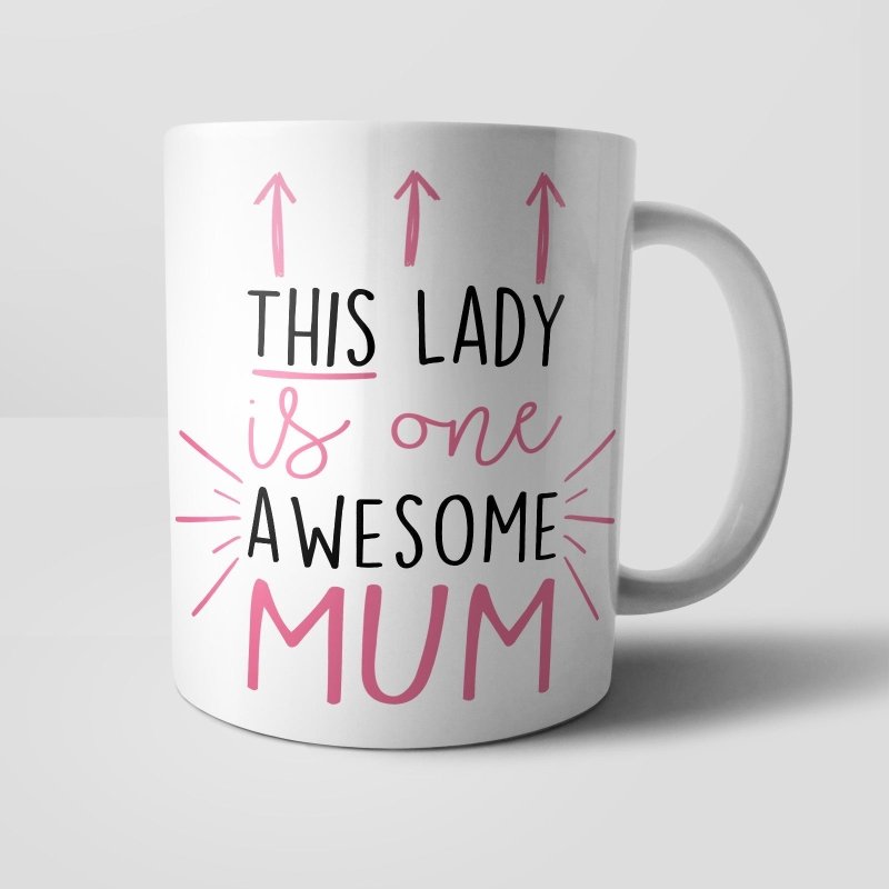 Yoosh This Lady is Awesome Personalised Mug - Glasswares & Drinkwares - British D'sire