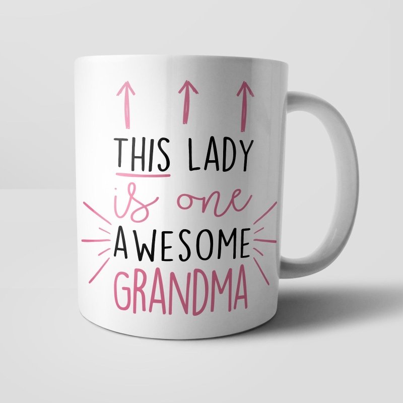 Yoosh This Lady is Awesome Personalised Mug - Glasswares & Drinkwares - British D'sire