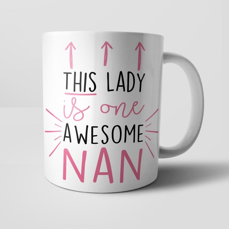 Yoosh This Lady is Awesome Personalised Mug - Glasswares & Drinkwares - British D'sire