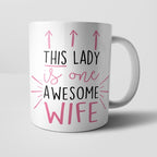 Yoosh This Lady is Awesome Personalised Mug - Glasswares & Drinkwares - British D'sire