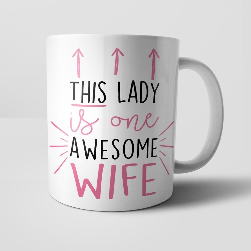 Yoosh This Lady is Awesome Personalised Mug - Glasswares & Drinkwares - British D'sire