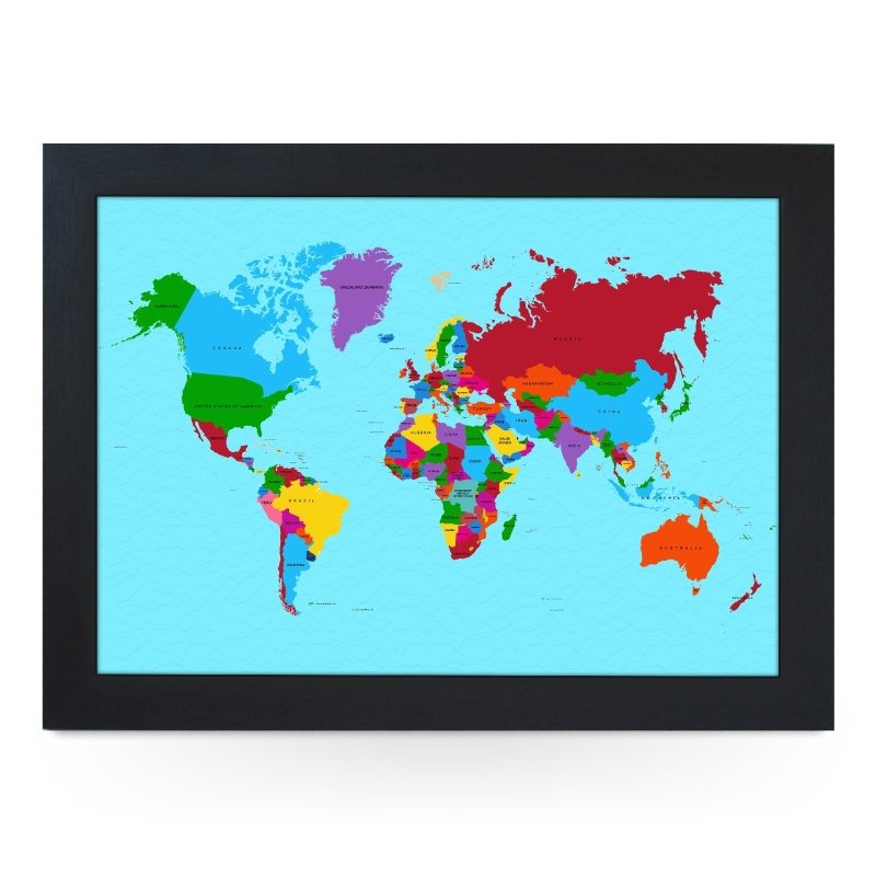 Yoosh Traditional World Map Lap Tray - Kitchen Tools & Gadgets - British D'sire