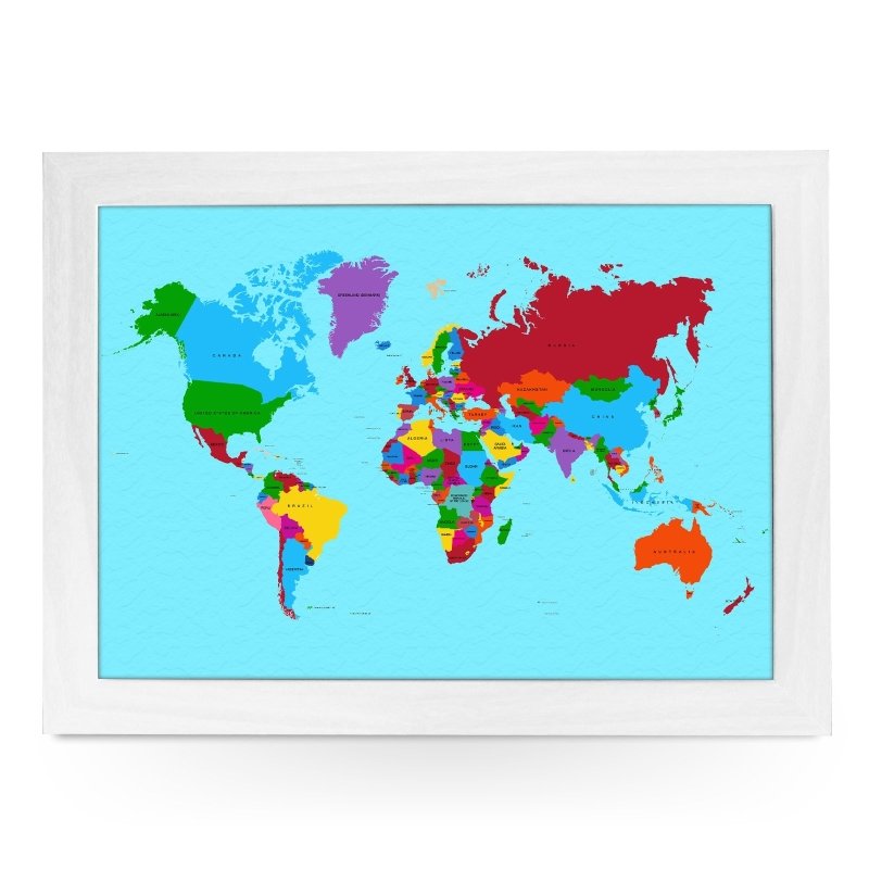 Yoosh Traditional World Map Lap Tray - Kitchen Tools & Gadgets - British D'sire