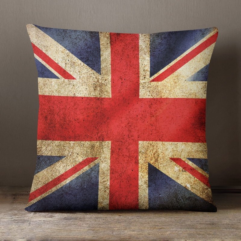 Yoosh Union Jack Grunge - 40 x 40 cm Cushion - Cushions & Covers - British D'sire