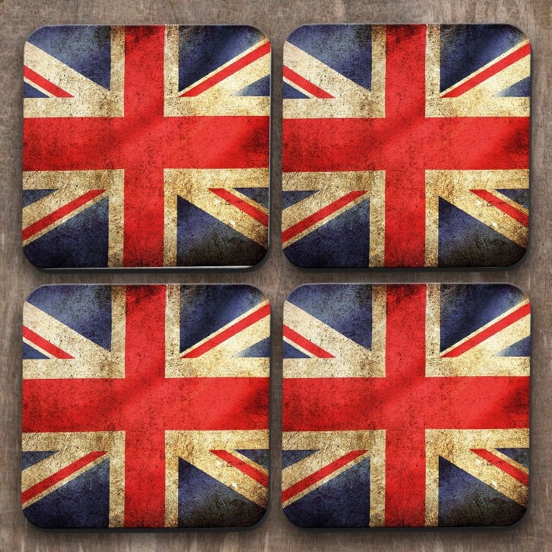 Yoosh Union Jack x 4 Coasters - Kitchen Tools & Gadgets - British D'sire