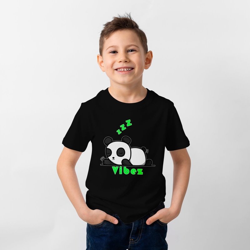 Yoosh Vibez Sleeping Panda T-Shirt Secondary image