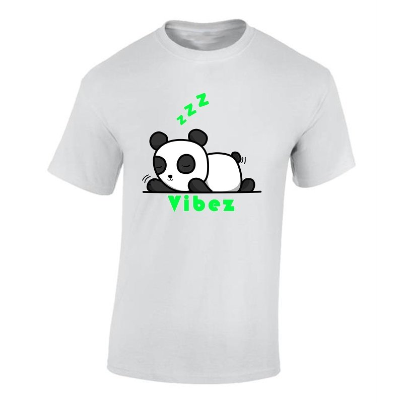 Yoosh Vibez Sleeping Panda T-Shirt - Mens T-Shirts & Shirts - British D'sire