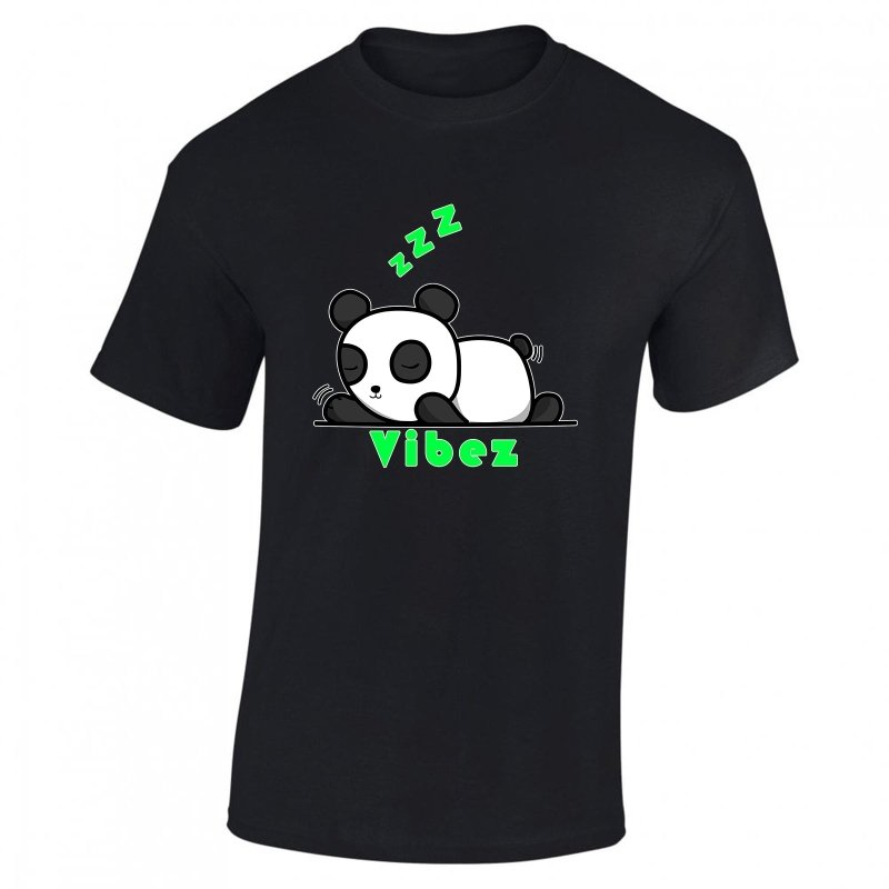 Yoosh Vibez Sleeping Panda T-Shirt - Mens T-Shirts & Shirts - British D'sire