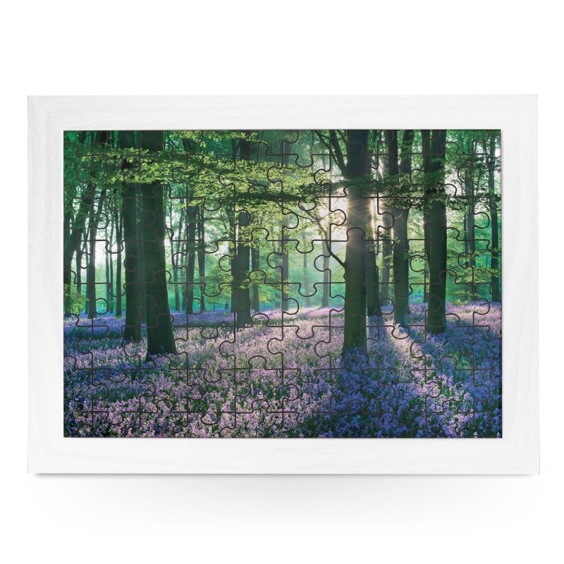 Yoosh Violet Field In Woods Jigsaw Puzzle with Frame - Housings & Frames - British D'sire