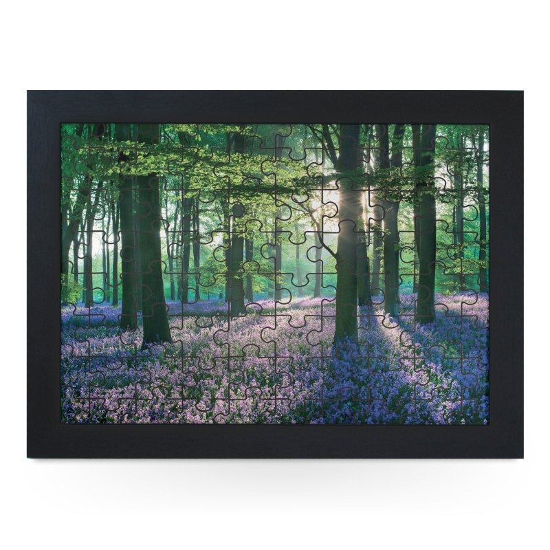 Yoosh Violet Field In Woods Jigsaw Puzzle with Frame - Housings & Frames - British D'sire